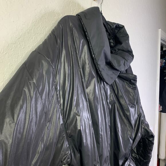 NORMA KAMALI Coat 2X Sleeping Bag Car Coat Puffer Packable Belted Snap Closure - Picture 10 of 16